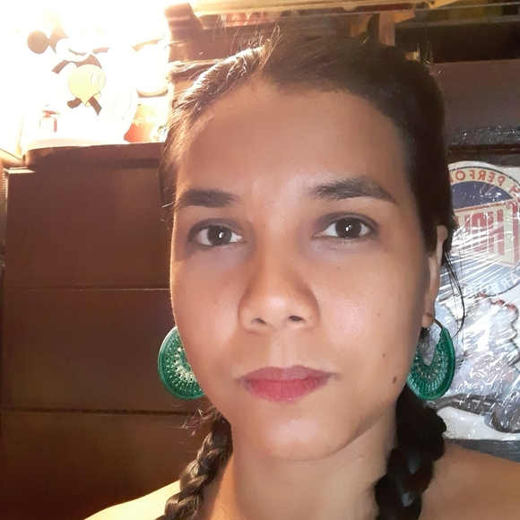 handmade crochet earrings - Picture 4 of 4